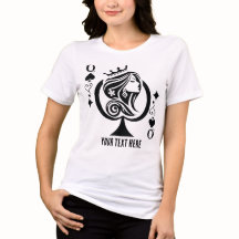 Queen of Spades playing card symbol with elegant