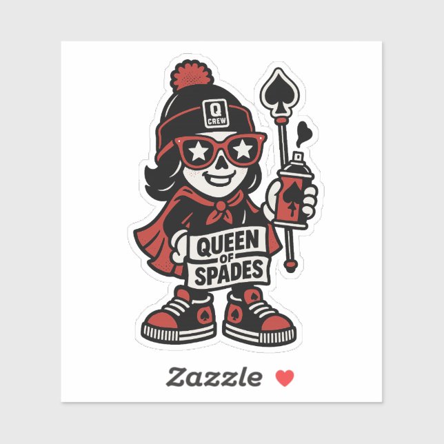 Queen of Spades Street Mascot — Pro Grind Edition (Sheet)