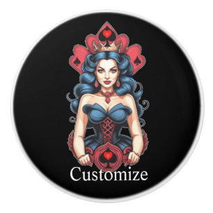 Queen of Spades Thunder_Cove Ceramic Knob