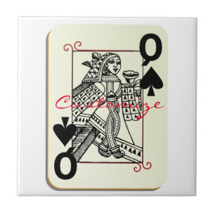 Queen of Spades Thunder_Cove Ceramic Tile