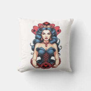 Queen of Spades Thunder_Cove Cushion