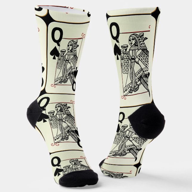 Queen of Spades Thunder_Cove Socks (Angled)