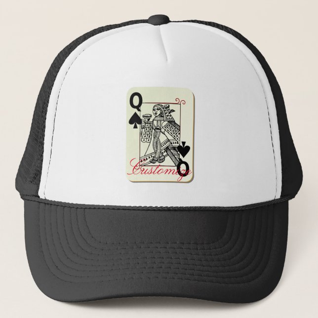 Queen of Spades Thunder_Cove Trucker Hat (Front)