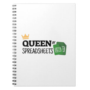 Queen of spreadsheets notebook
