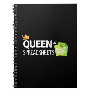 Queen of spreadsheets notebook