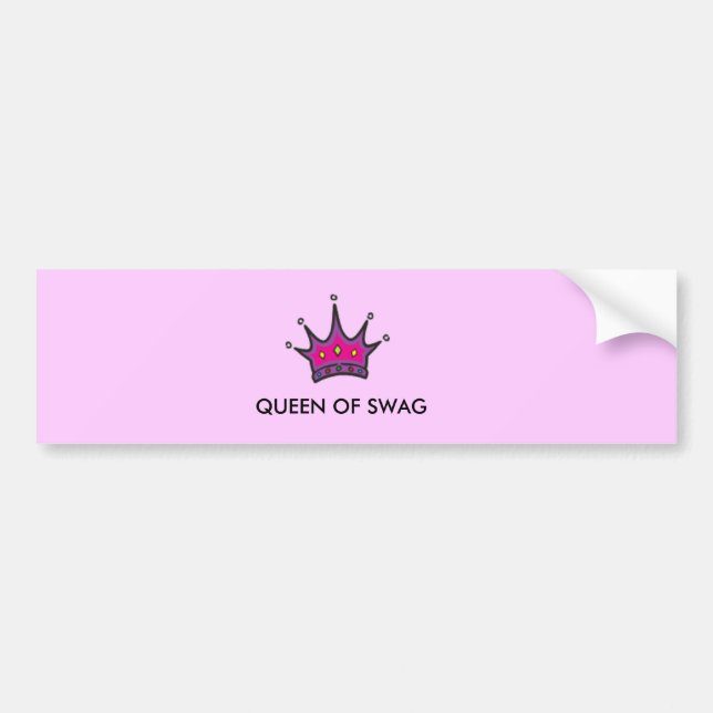 Queen of SWAG Bumper Sticker (Front)
