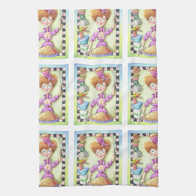 QUEEN OF TARTS TEA TOWEL (Vertical)