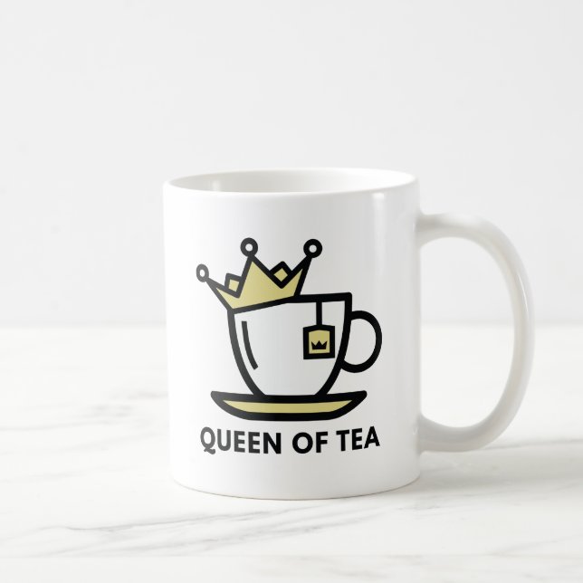Queen Of Tea Coffee Mug (Right)