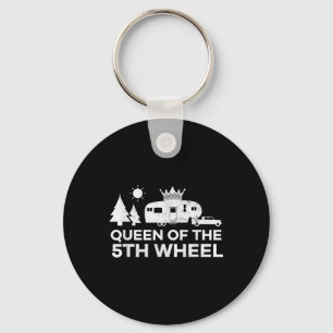 Queen Of The 5th Wheel Camper Rv Camp Vacation Gif Key Ring