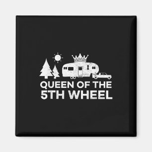 Queen Of The 5th Wheel Camper Rv Camp Vacation Gif Magnet