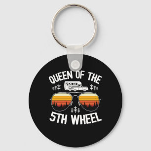 Queen Of The 5th Wheel Funny Camping Key Ring