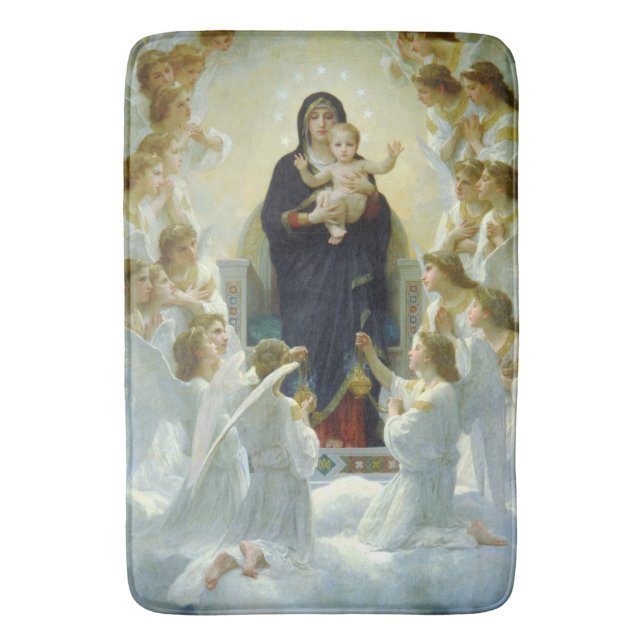 Queen of the Angels (by Bouguereau) Bath Mat (Front Vertical)