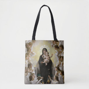 Queen of the Angels by William Bouguereau Tote Bag