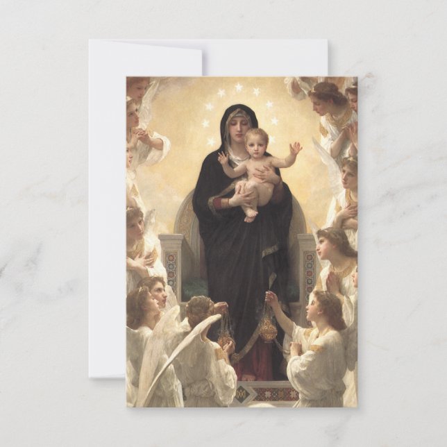 Queen of the Angels Regina Angelorum by Bouguereau (Front)