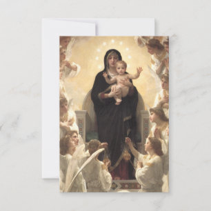 Queen of the Angels Regina Angelorum by Bouguereau