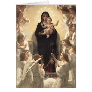 Queen of the Angels Regina Angelorum by Bouguereau