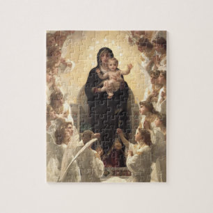 Queen of the Angels Regina Angelorum by Bouguereau Jigsaw Puzzle