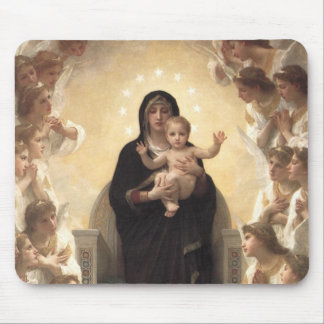 Queen of the Angels Regina Angelorum by Bouguereau Mouse Pad