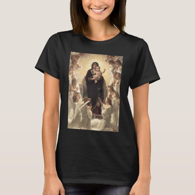Queen of the Angels Regina Angelorum by Bouguereau T-Shirt (Front)