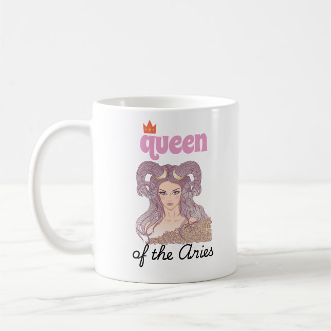 Queen of the Aries Coffee Mug (Left)
