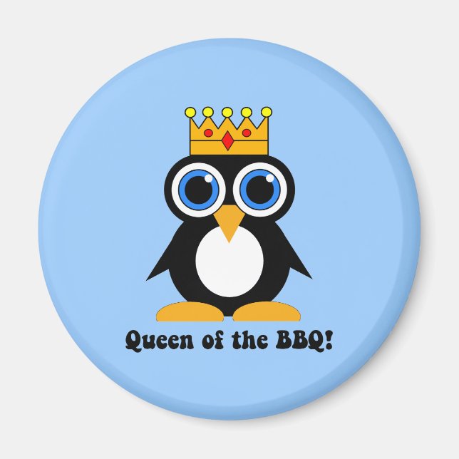 queen of the barbecue magnet (Front)