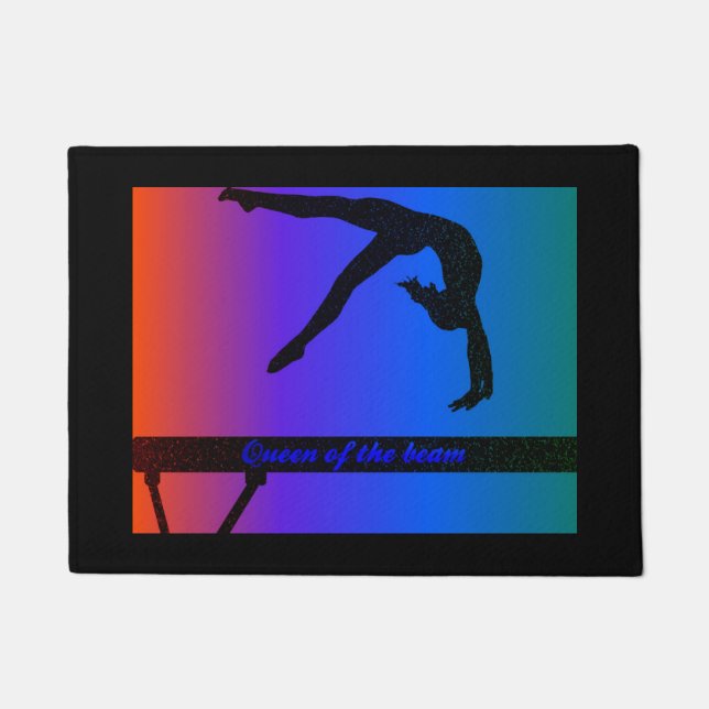 Queen of the Beam Door Mat (Front)