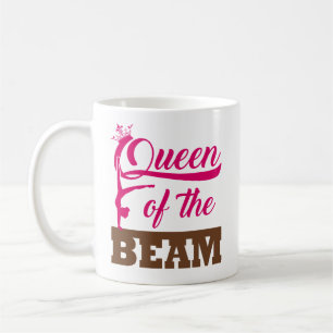 Queen of the Beam Gymnastics Girls Coffee Mug