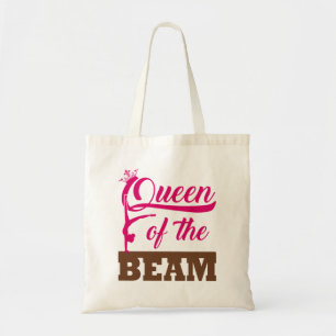 Queen of the Beam Gymnastics Girls Tote Bag