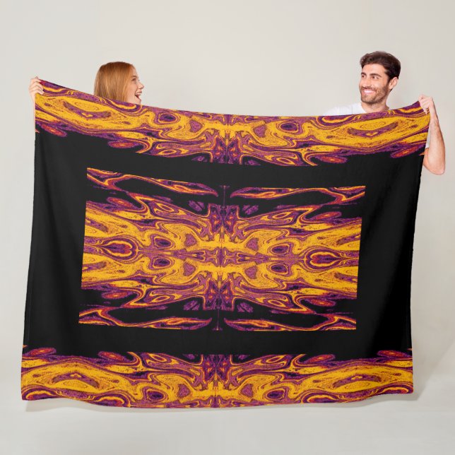 Queen Of The Butterflies 99 Fleece Blanket (In Situ)