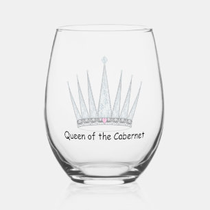 Queen Of The Cabernet Stemless Wine Glass