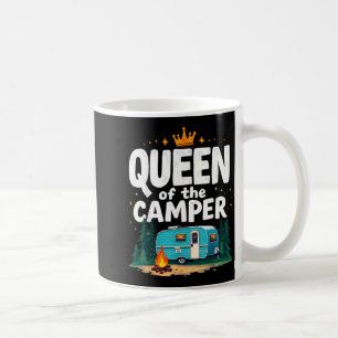 Queen of the Camper Camng Girls Vacation Cute Coffee Mug