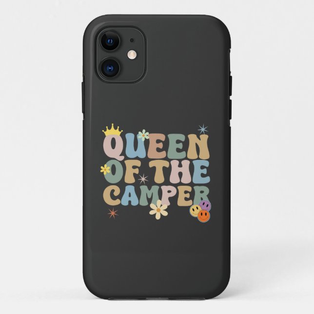 Queen of the camper- Camping Case-Mate iPhone Case (Back)