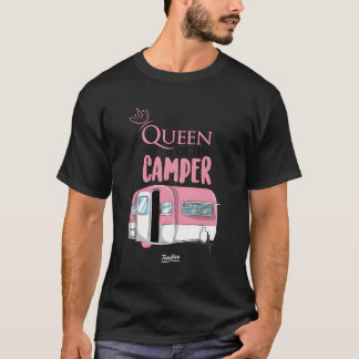 Queen Of The Camper Funny Camping Queen Themed T-Shirt