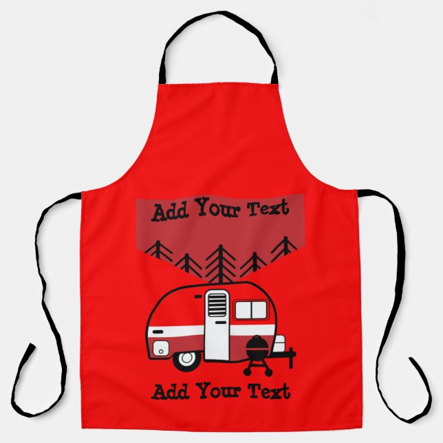 Queen of the Camper - Funny Camping RV  Apron (Front)