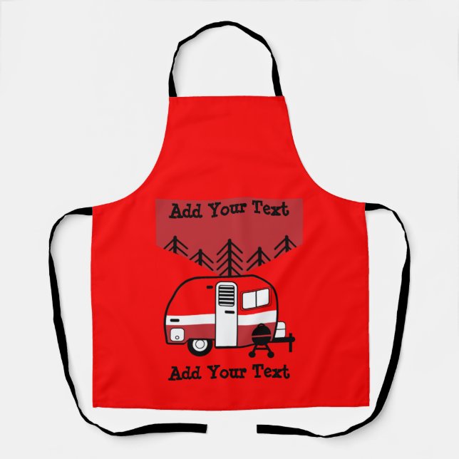 Queen of the Camper - Funny Camping RV  Apron (Front)