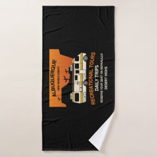Queen of the Camper - Funny Camping RV Caravan Bath Towel