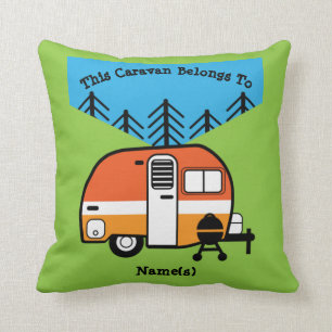 Queen of the Camper - Funny Camping RV Caravan Doo Cushion