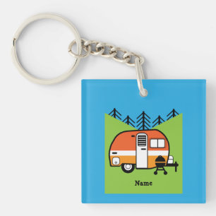 Queen of the Camper - Funny Camping RV Caravan Doo Key Ring
