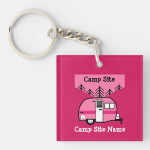 Queen of the Camper - Funny Camping RV Caravan Key Ring