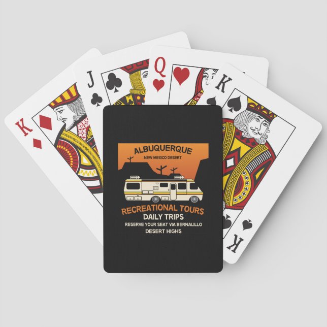 Queen of the Camper - Funny Camping RV Caravan  Playing Cards (Back)