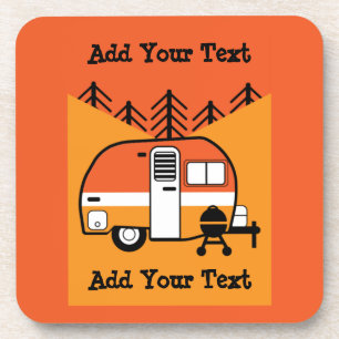 Queen of the Camper - Funny Camping RV Coaster