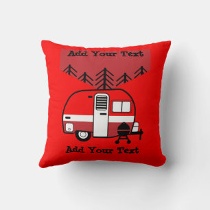 Queen of the Camper - Funny Camping RV Cushion