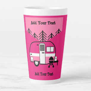 Queen of the Camper - Funny Camping RV Latte Mug