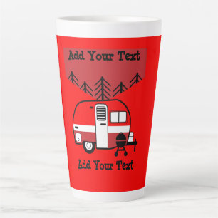Queen of the Camper - Funny Camping RV Latte Mug