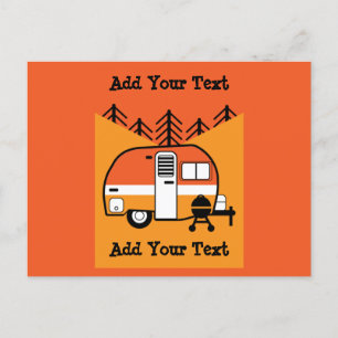Queen of the Camper - Funny Camping RV Postcard