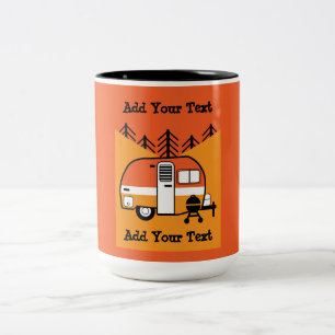 Queen of the Camper - Funny Camping RV   Two-Tone Coffee Mug