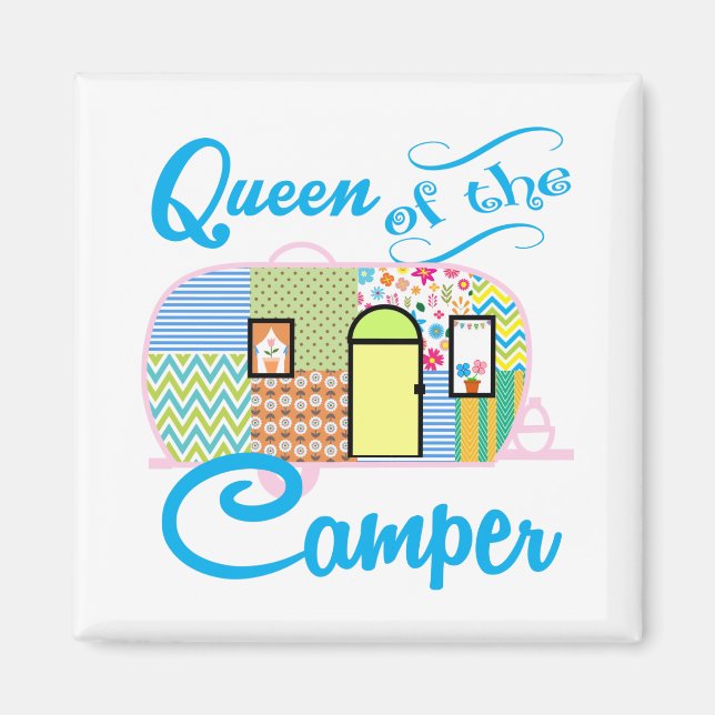 Queen of the Camper Magnets (Front)