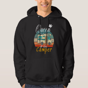 Queen Of The Camper Rv Trailer Outdoor Camping Mot Hoodie
