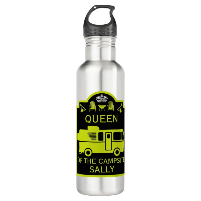 Queen Of The Campsite 710 Ml Water Bottle (Front)
