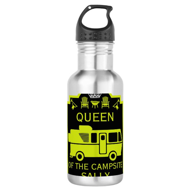 Queen Of The Campsite 710 Ml Water Bottle (Front)